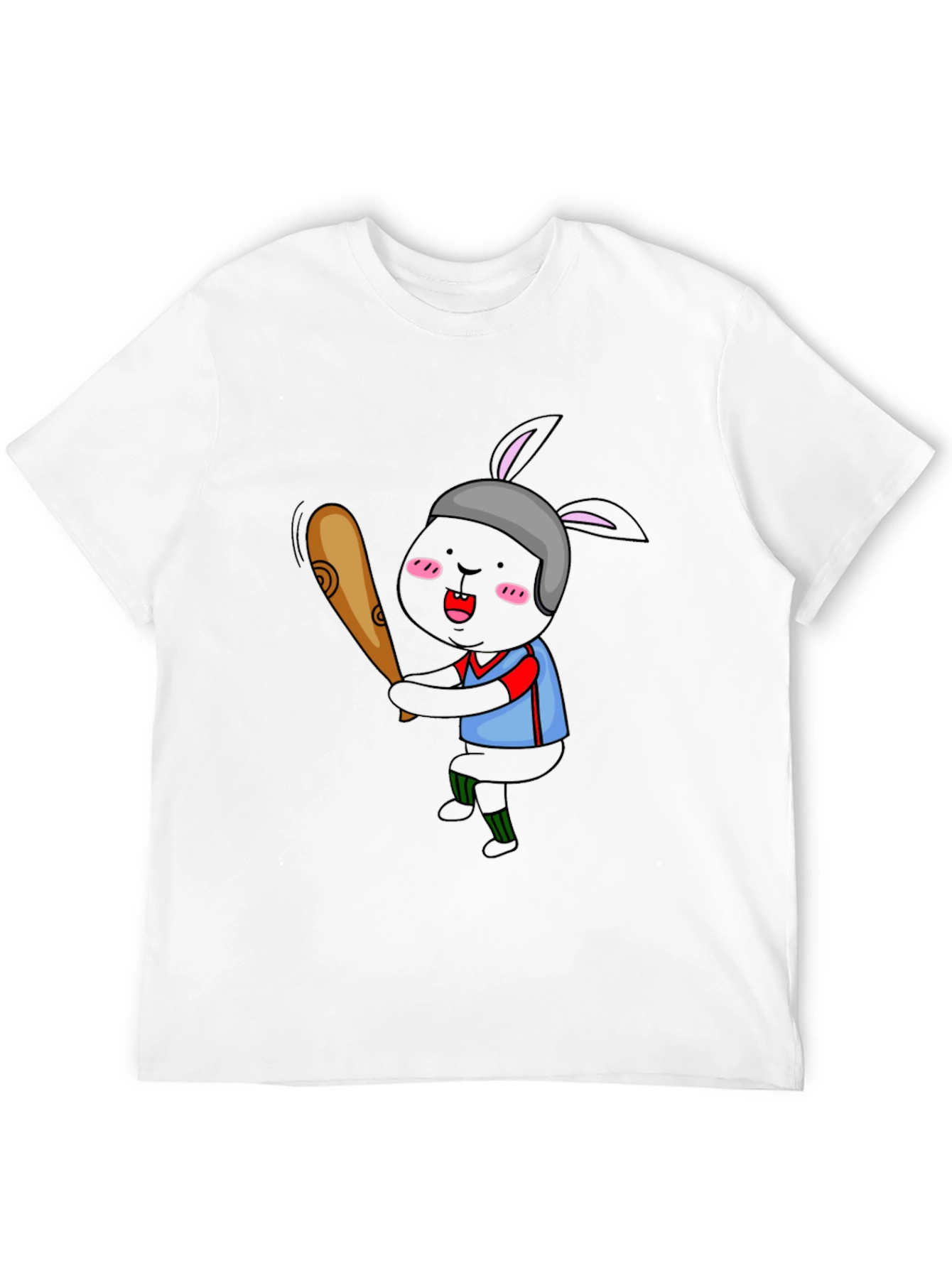 Baseball Bunny Graphic T-Shirt