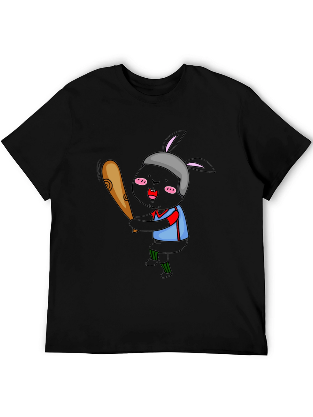 Baseball Bunny Graphic T-Shirt