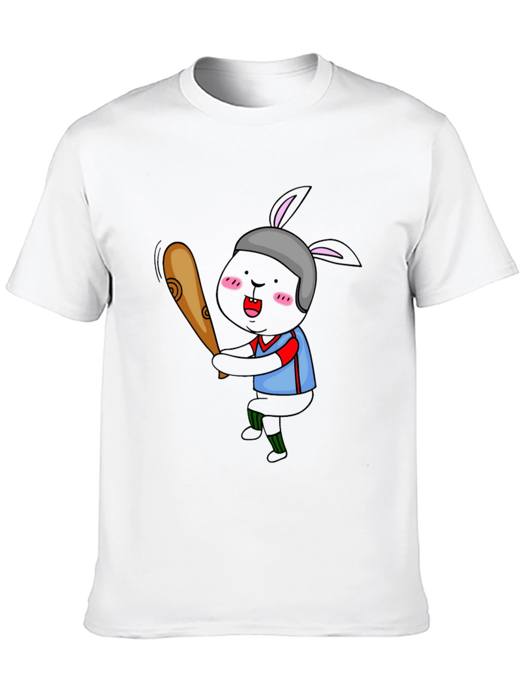 Baseball Bunny Graphic T-Shirt