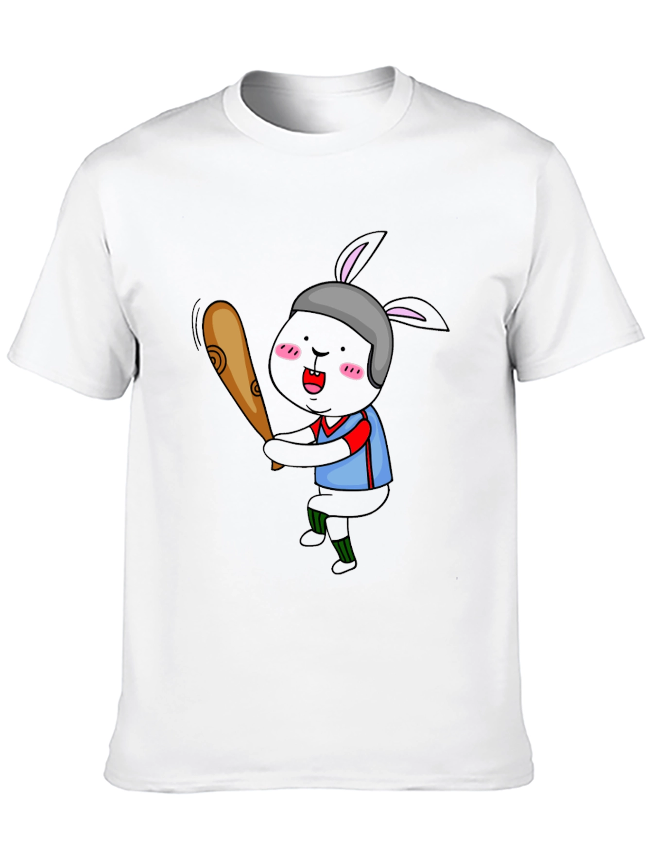 Baseball Bunny Graphic T-Shirt