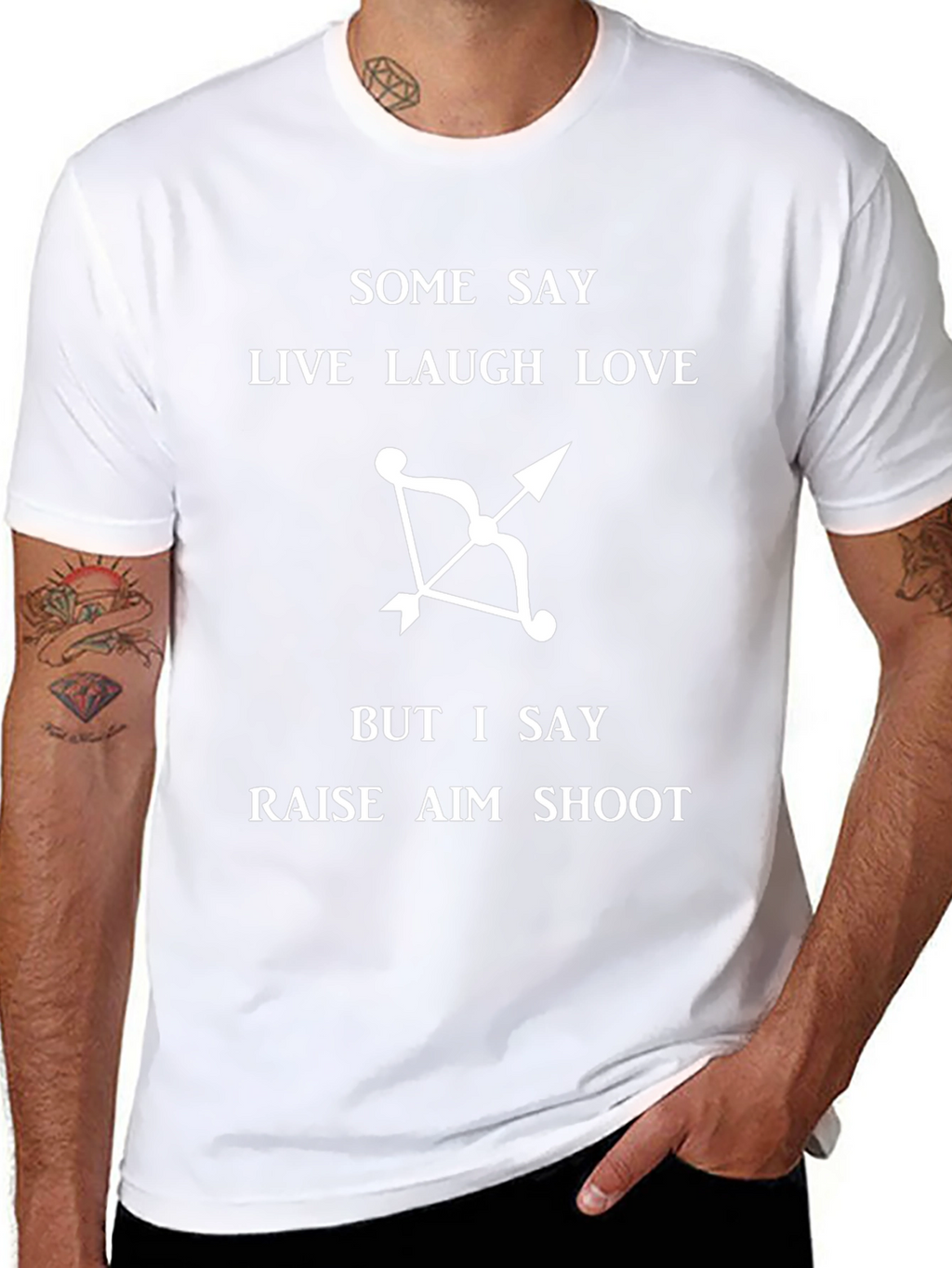 Archers Humor T-Shirt: Raise Aim Shoot