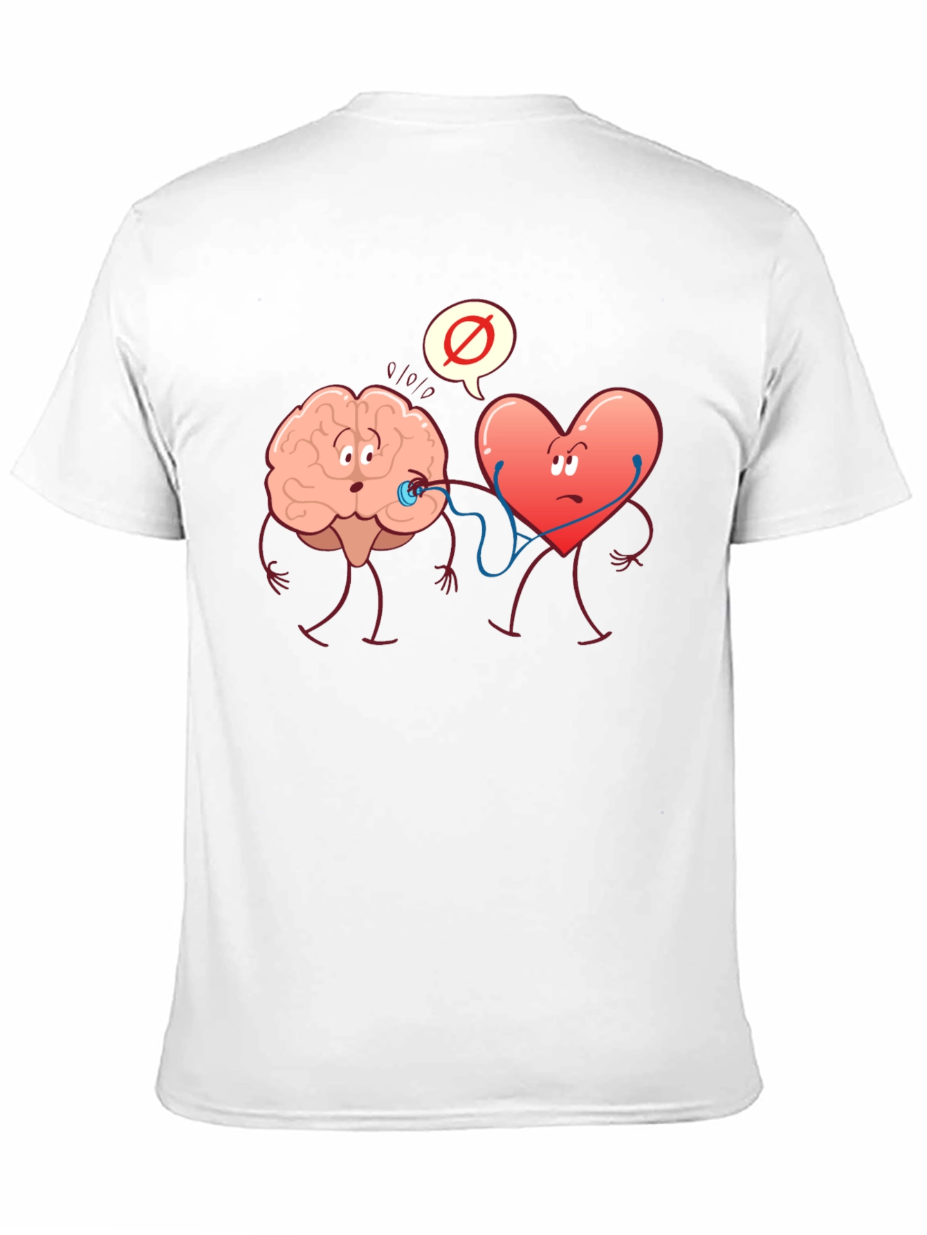 Brain vs. Heart Graphic T-Shirt