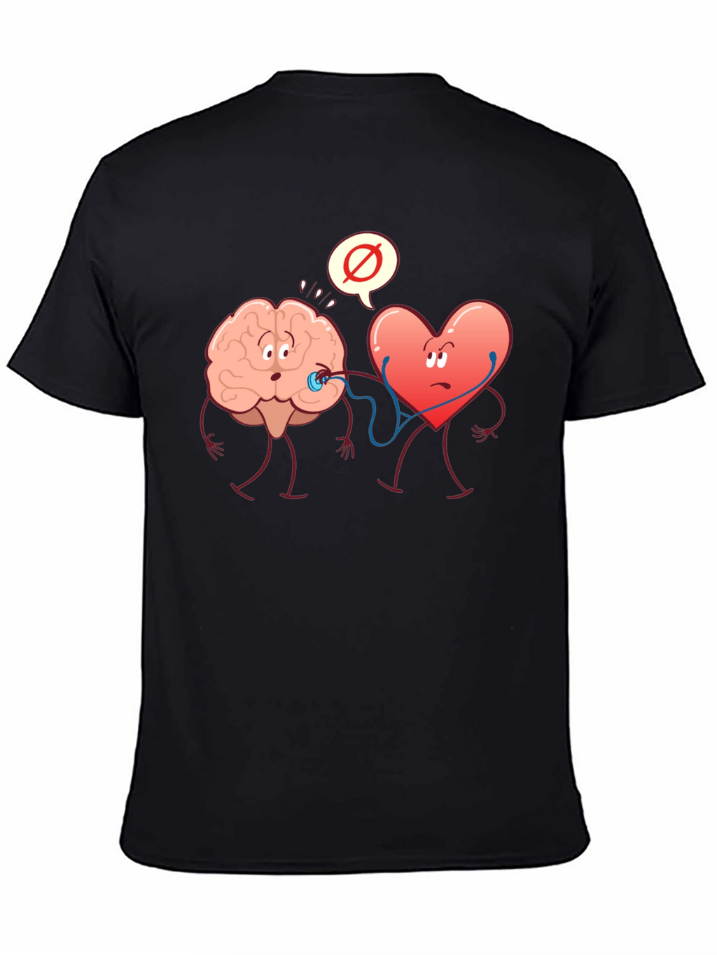 Brain vs. Heart Graphic T-Shirt