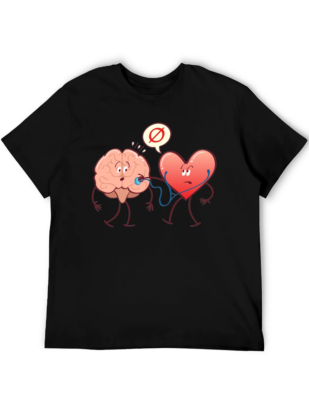 Brain vs. Heart Graphic T-Shirt