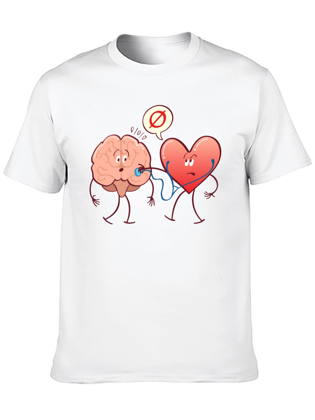 Brain vs. Heart Graphic T-Shirt