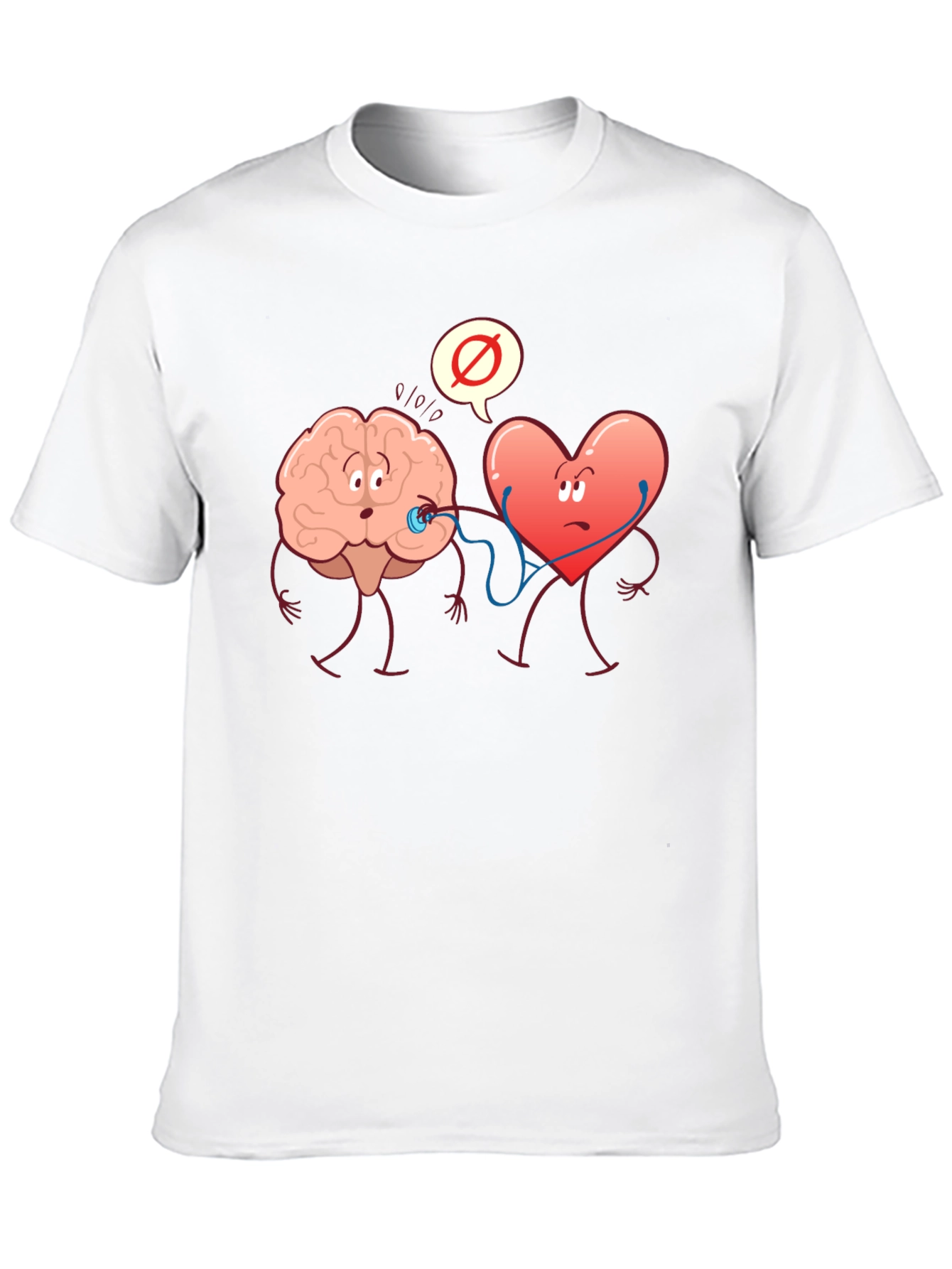 Brain vs. Heart Graphic T-Shirt
