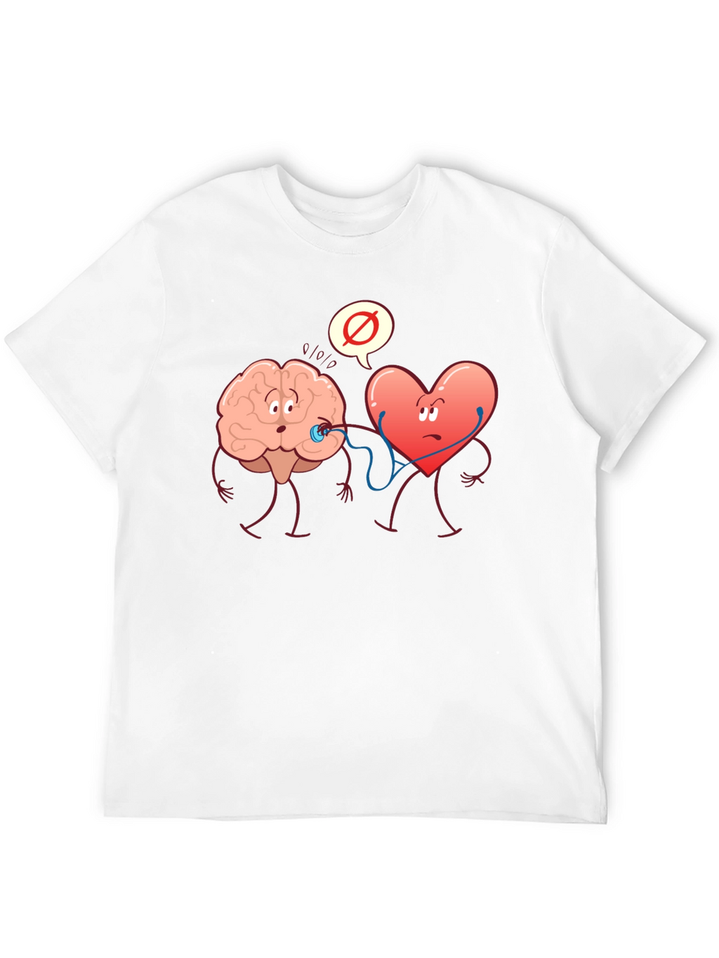 Brain vs. Heart Graphic T-Shirt