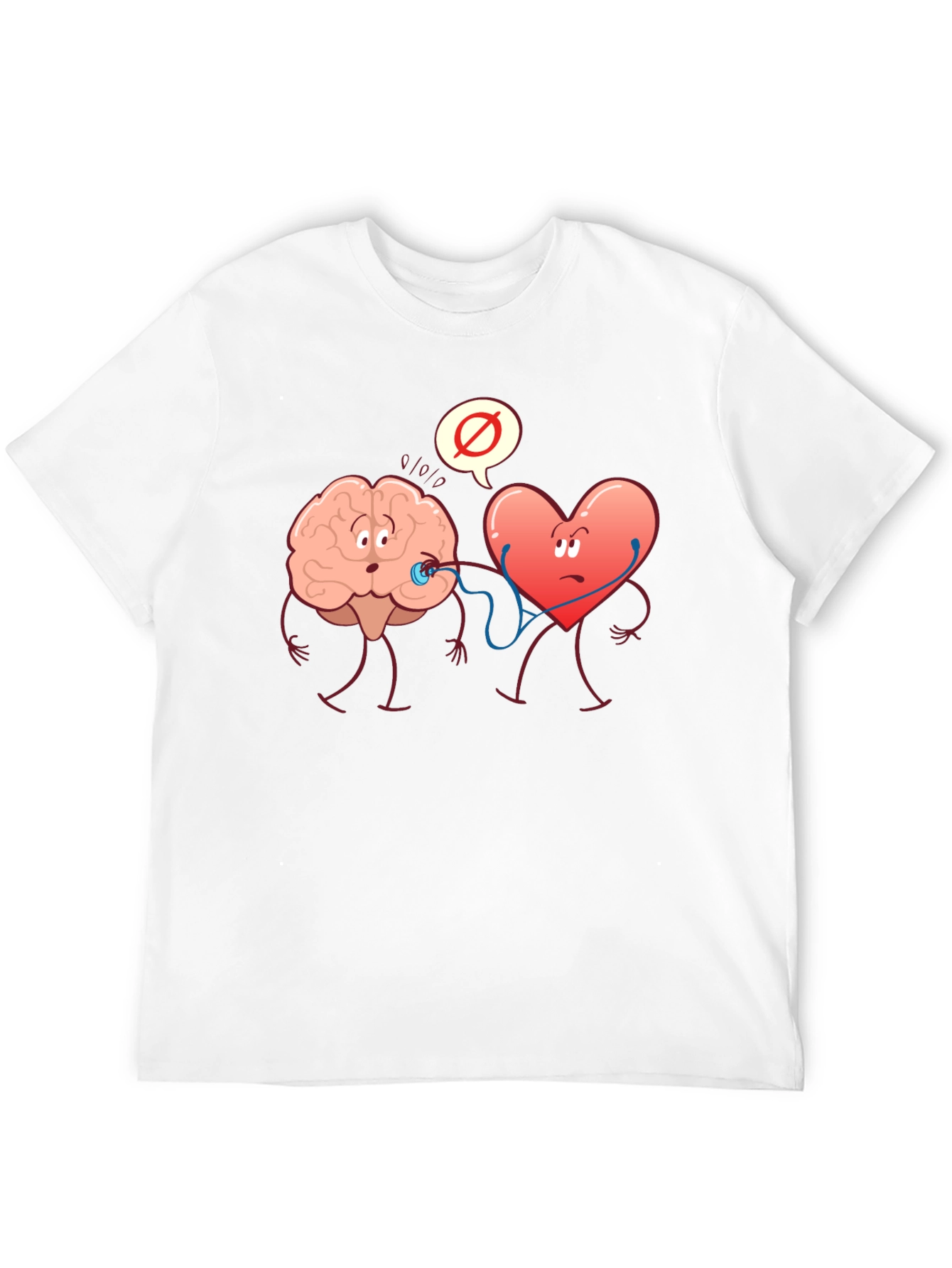 Brain vs. Heart Graphic T-Shirt