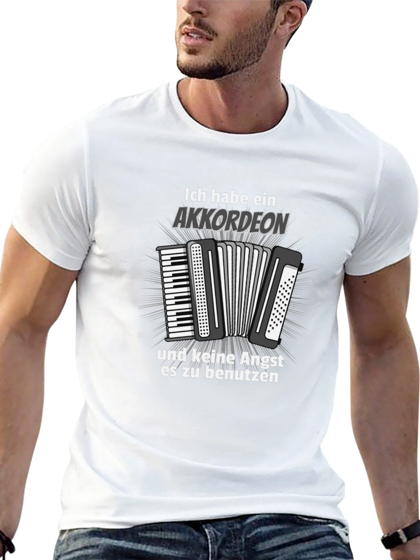 Accordion Player T-Shirt - German Slogan Graphic Tee
