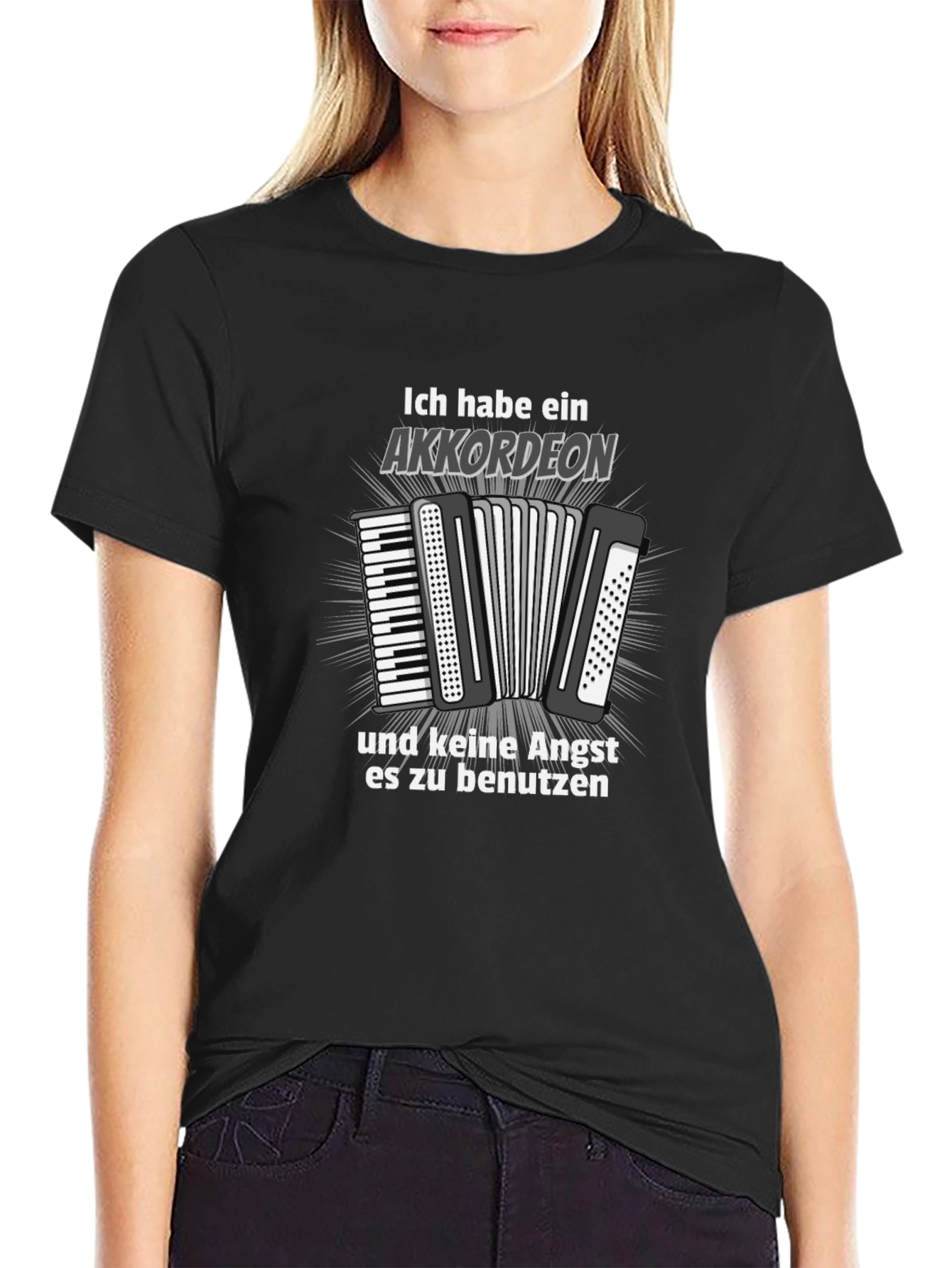 Accordion Player T-Shirt - German Slogan Graphic Tee