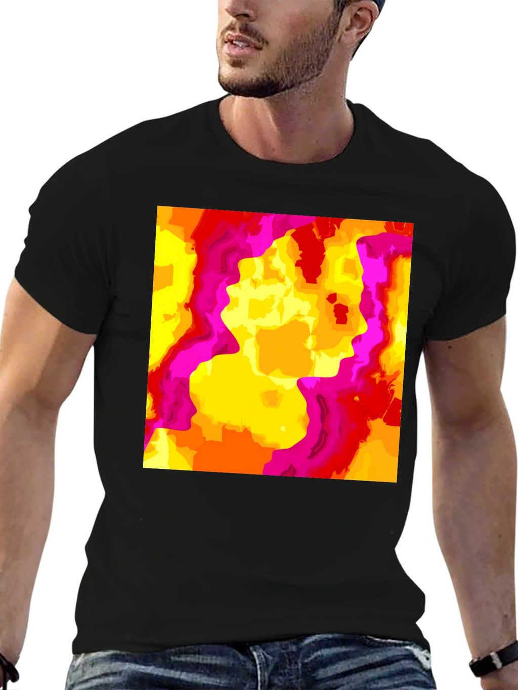 Abstract Art Tee - Vibrant Graphic Design