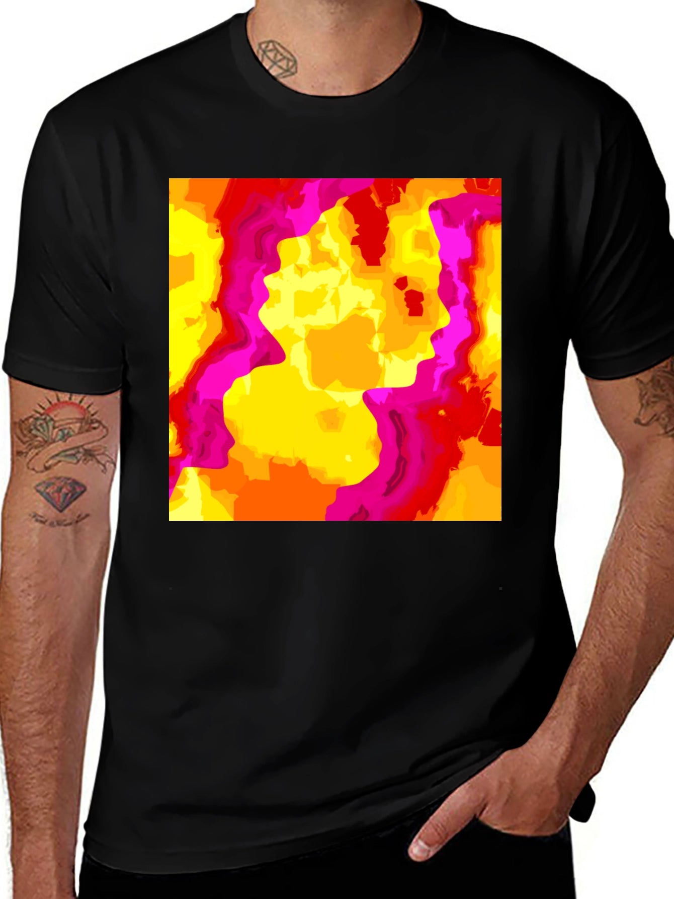 Abstract Art Tee - Vibrant Graphic Design