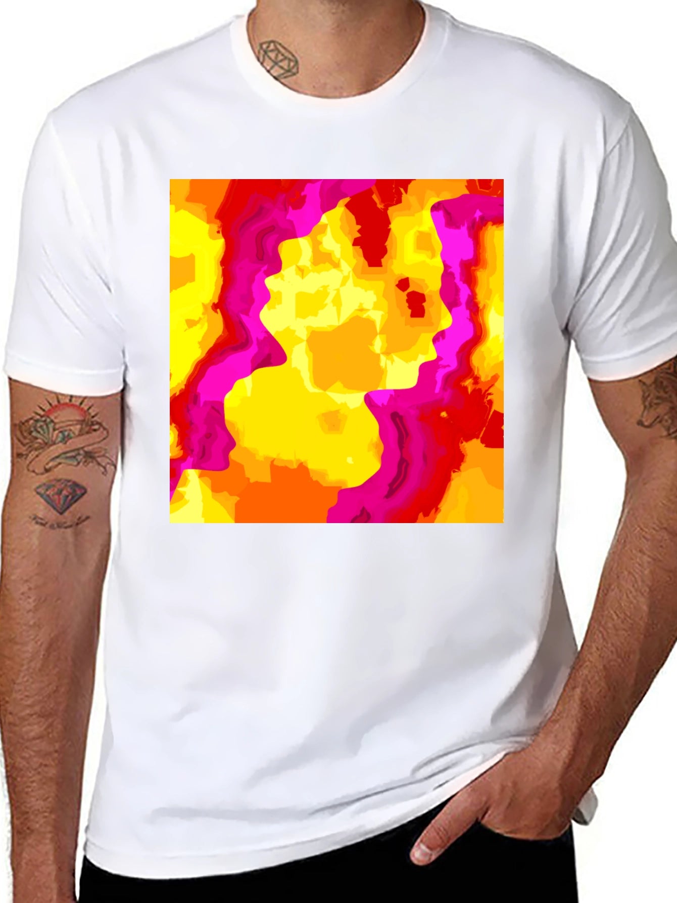 Abstract Art Tee - Vibrant Graphic Design