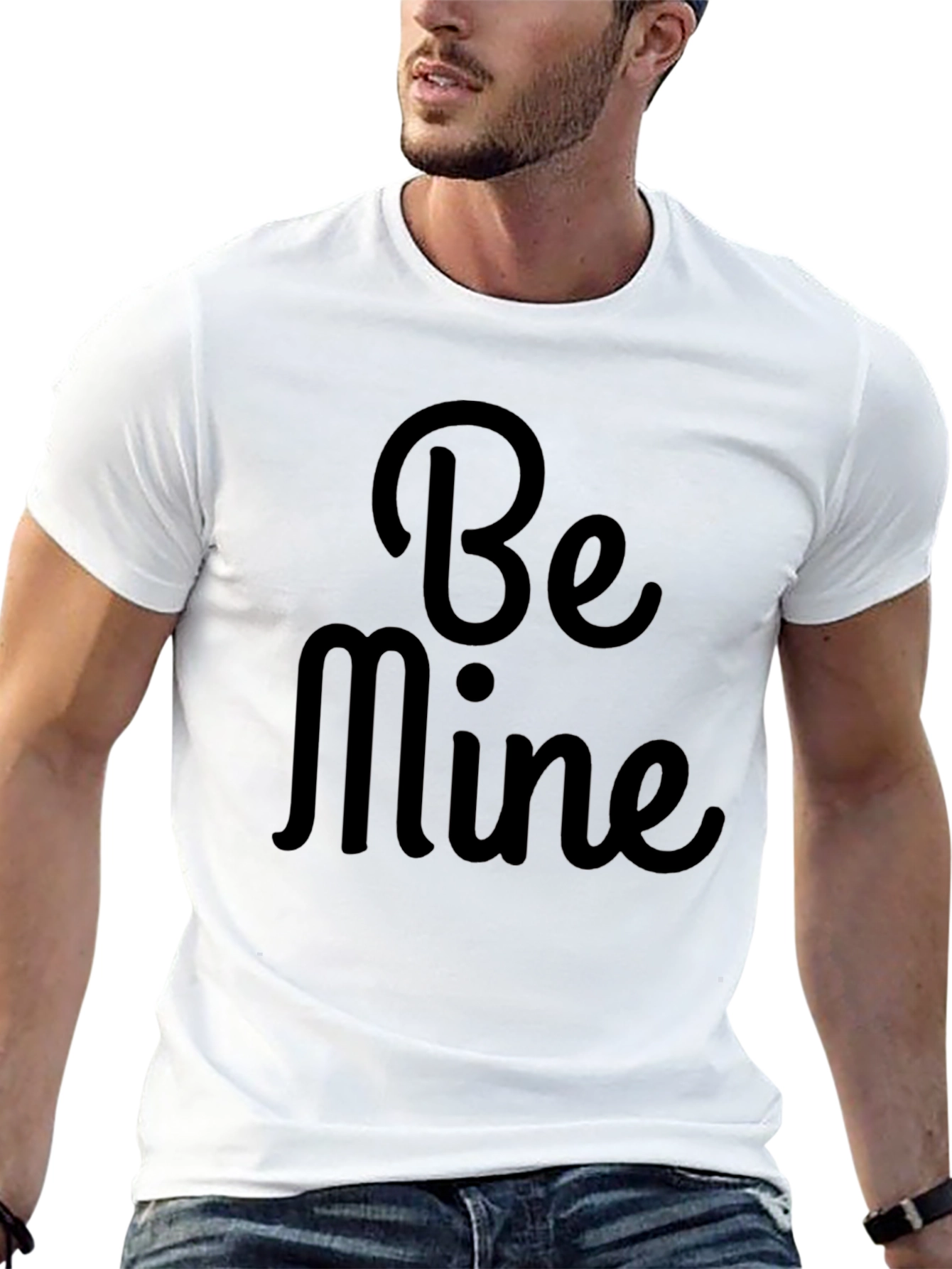 Be Mine Valentines Day Black T-Shirt