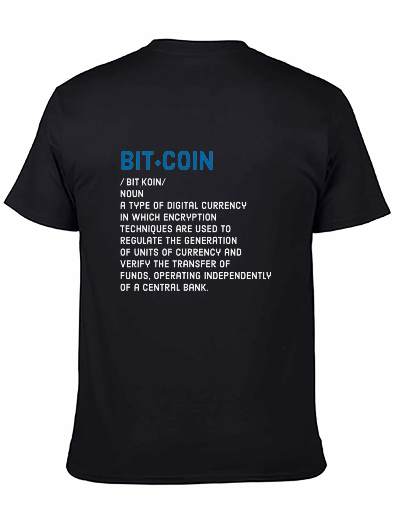 Bitcoin Definition T-Shirt - Crypto Currency Tee
