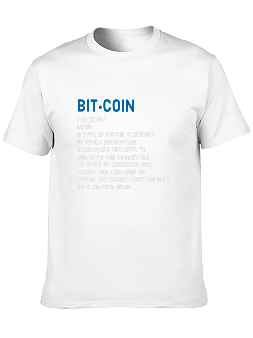 Bitcoin Definition T-Shirt - Crypto Currency Tee