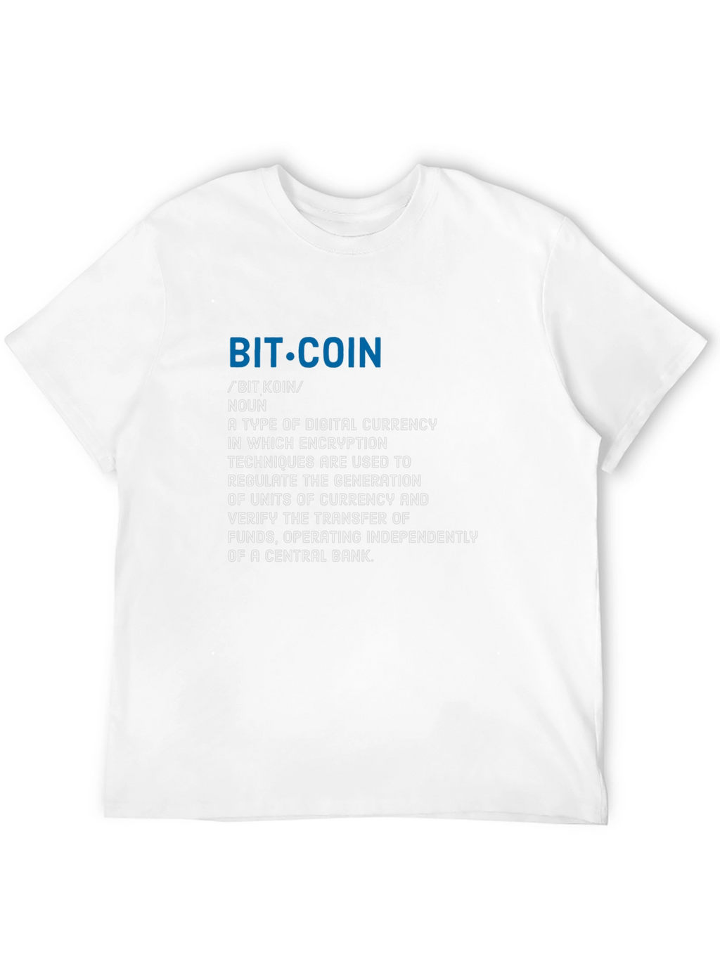 Bitcoin Definition T-Shirt - Crypto Currency Tee