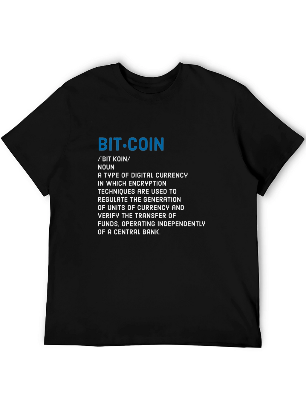 Bitcoin Definition T-Shirt - Crypto Currency Tee