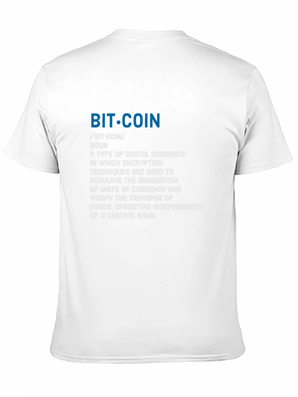 Bitcoin Definition T-Shirt - Crypto Currency Tee