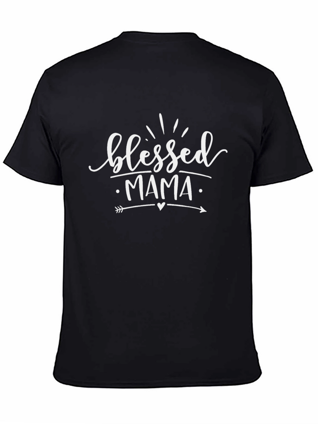 Blessed Mama Graphic Tee - Black