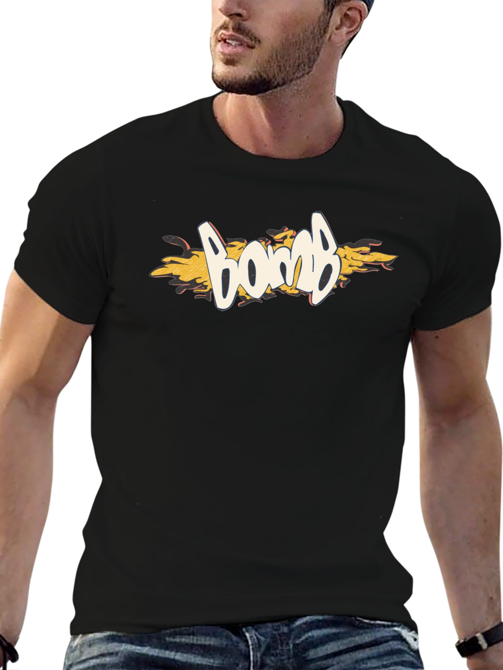 Bomb Graphic Black T-Shirt