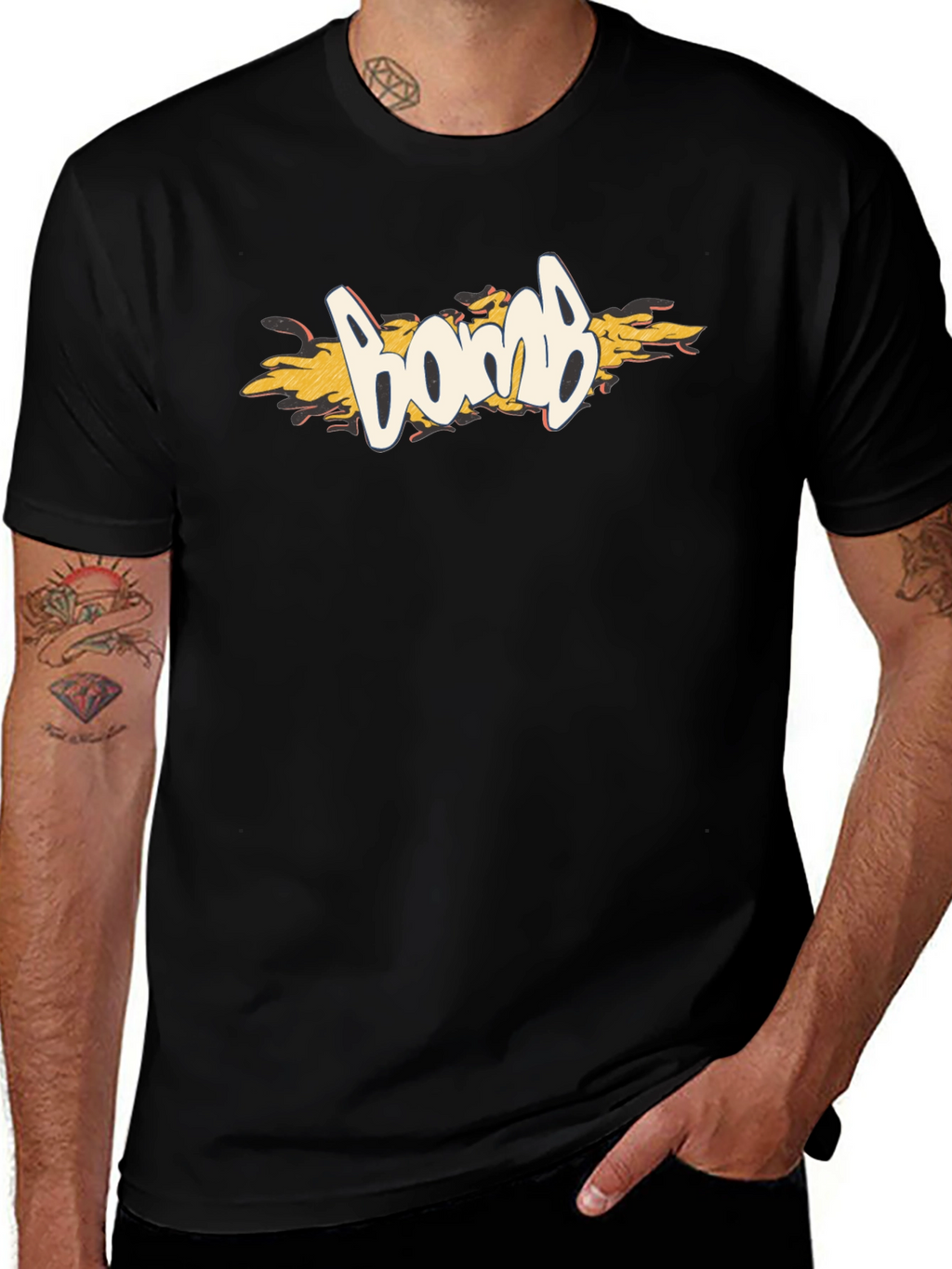 Bomb Graphic Black T-Shirt