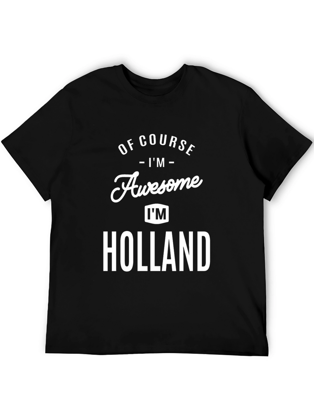 Awesome Holland T-Shirt: Funny Personalized Name Tee