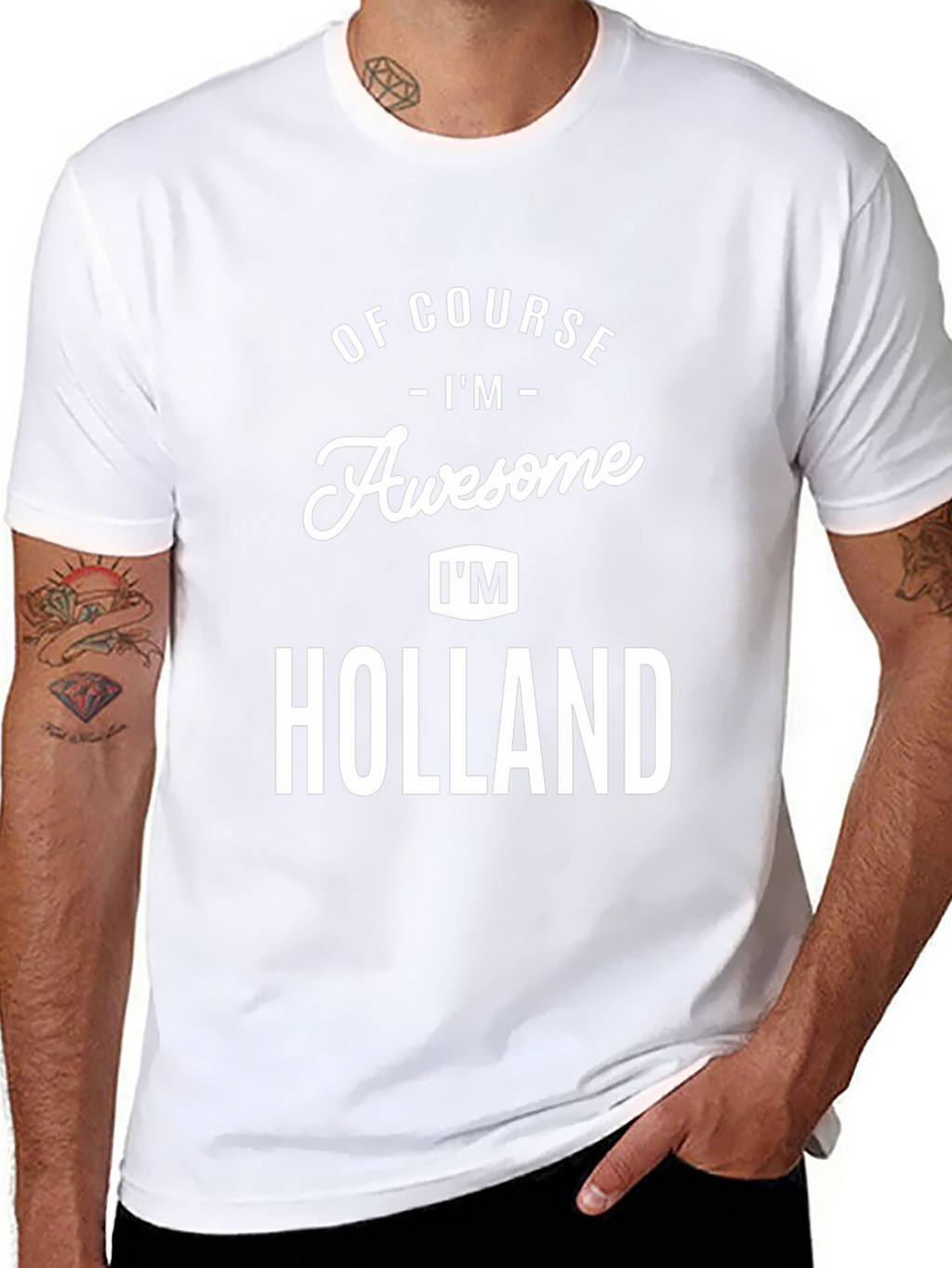 Awesome Holland T-Shirt: Funny Personalized Name Tee