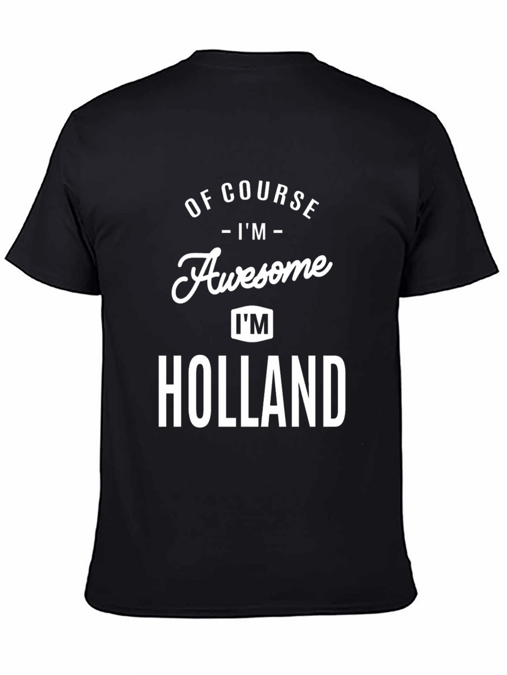 Awesome Holland T-Shirt: Funny Personalized Name Tee