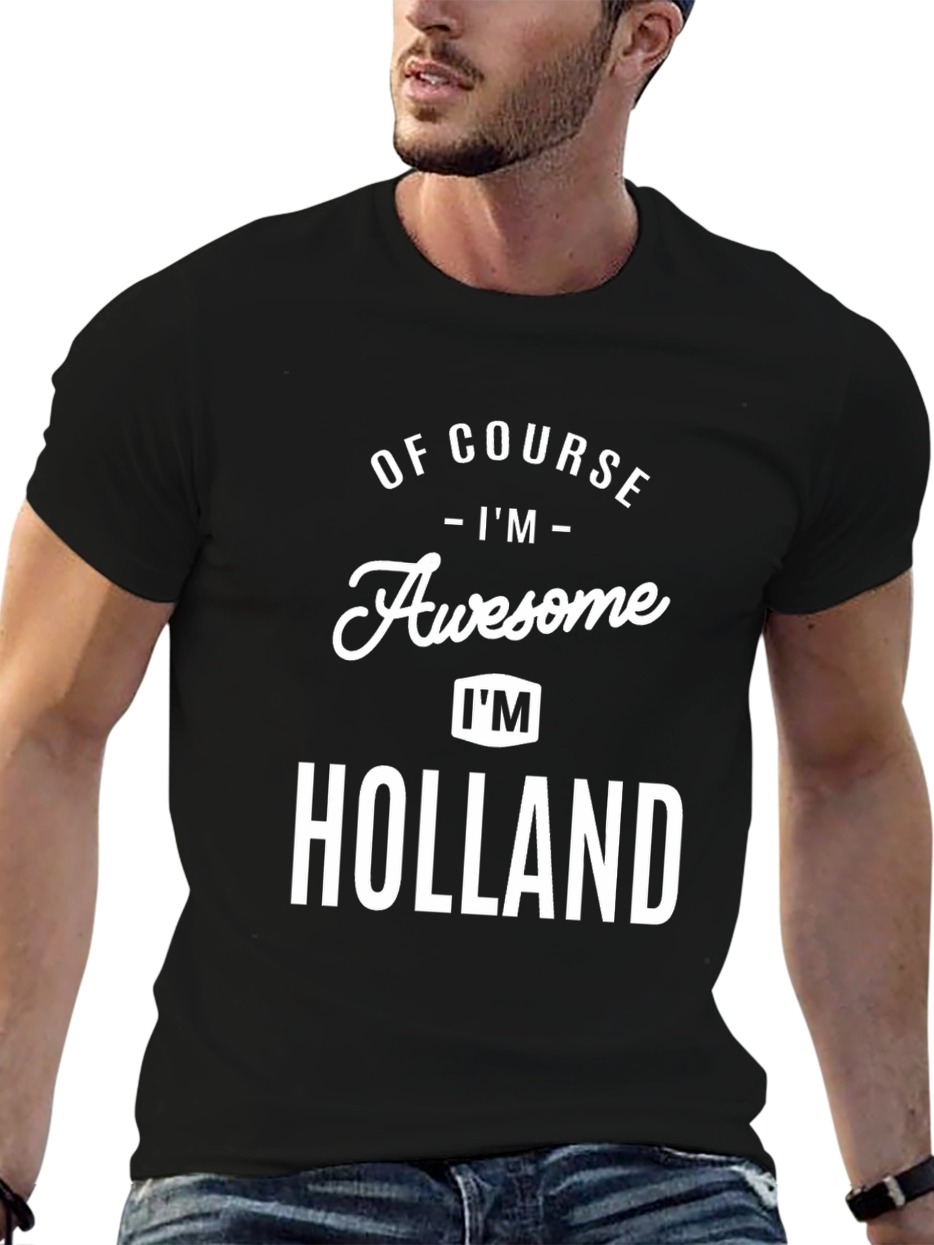 Awesome Holland T-Shirt: Funny Personalized Name Tee