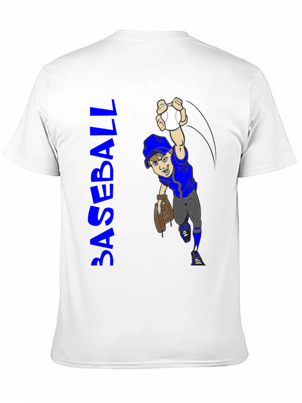 Baseball Cartoon Graphic T-Shirt