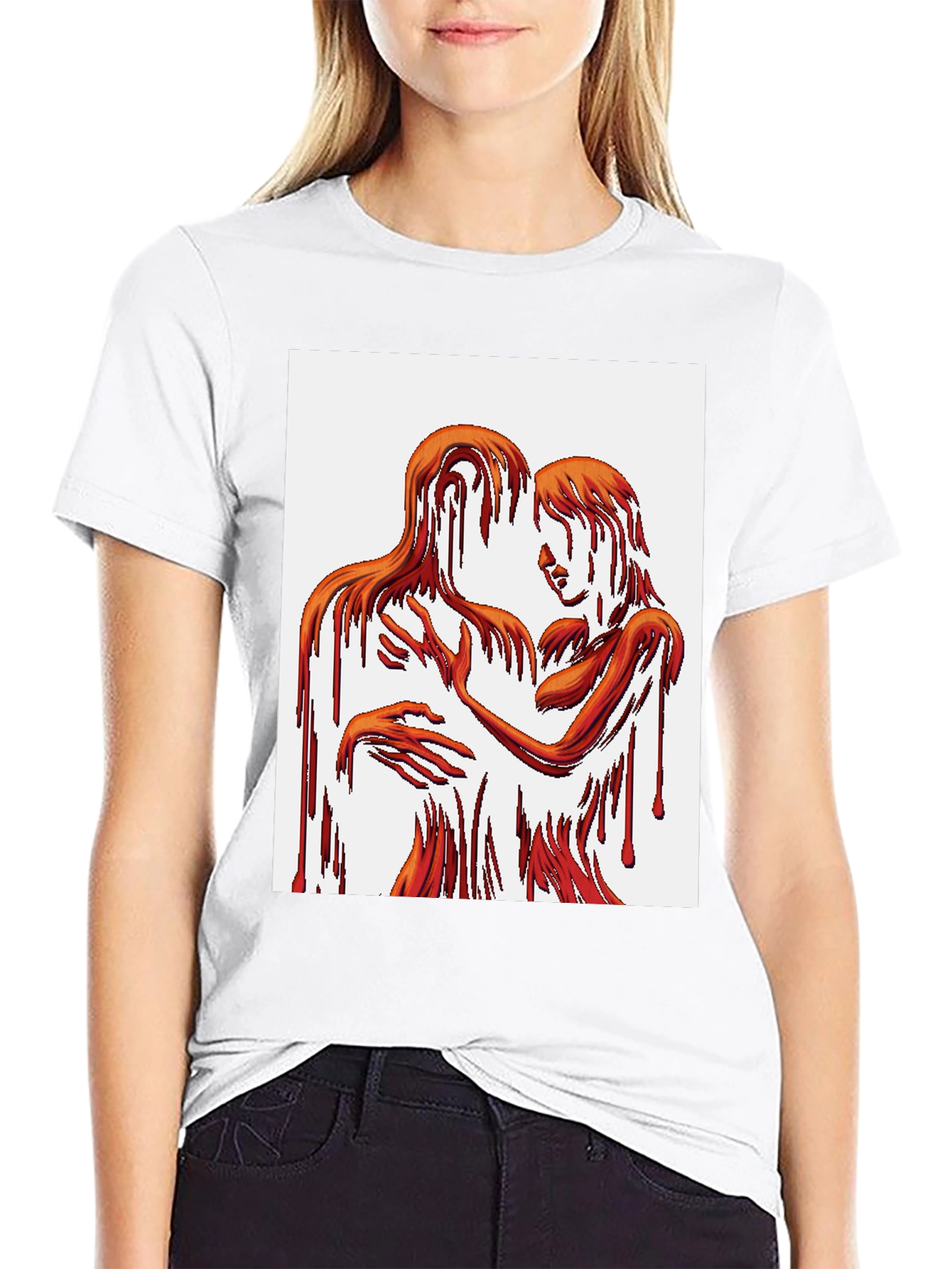 Abstract Lovers Graphic Tee