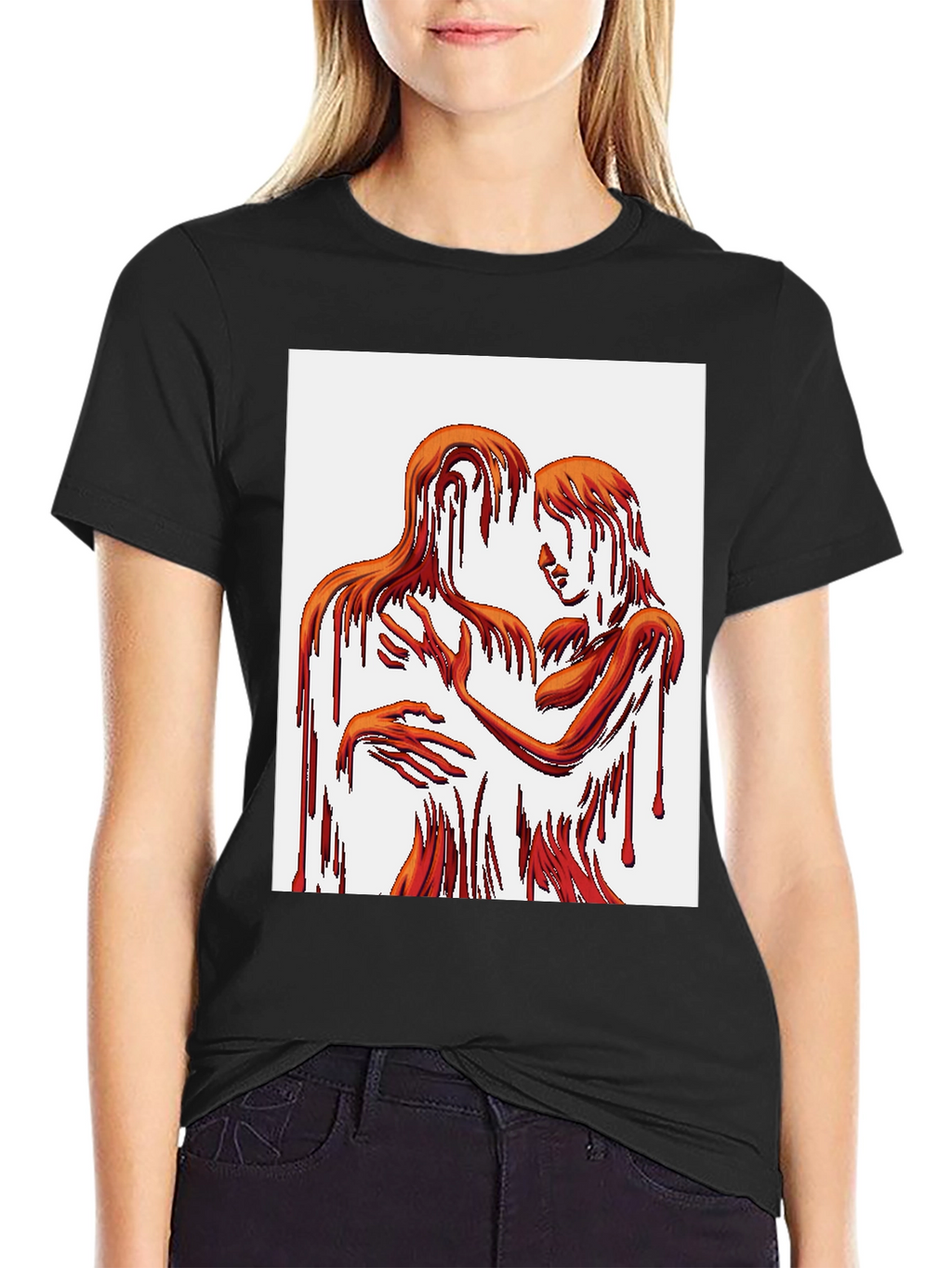 Abstract Lovers Graphic Tee