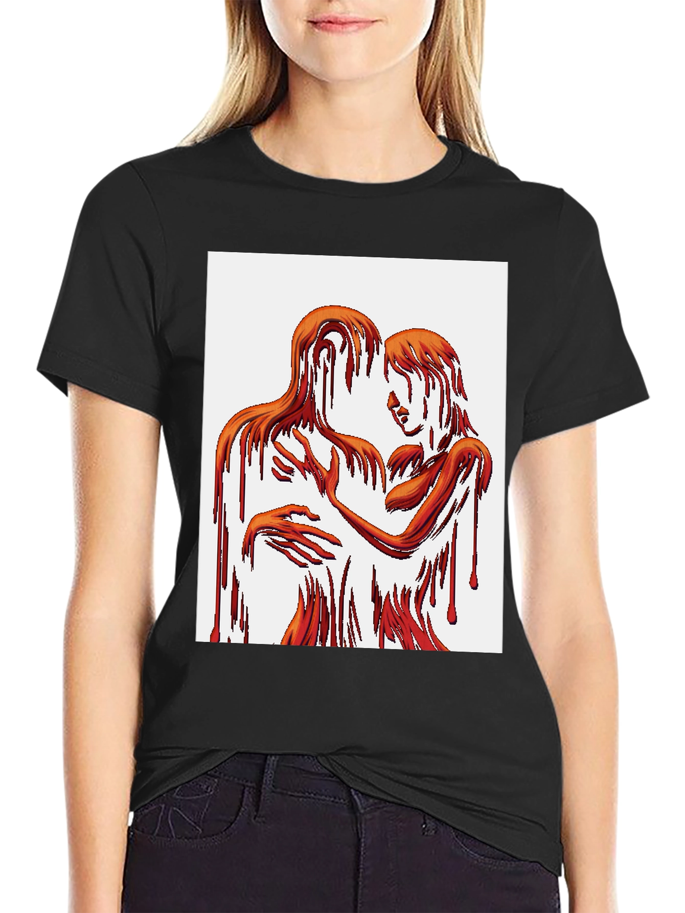 Abstract Lovers Graphic Tee