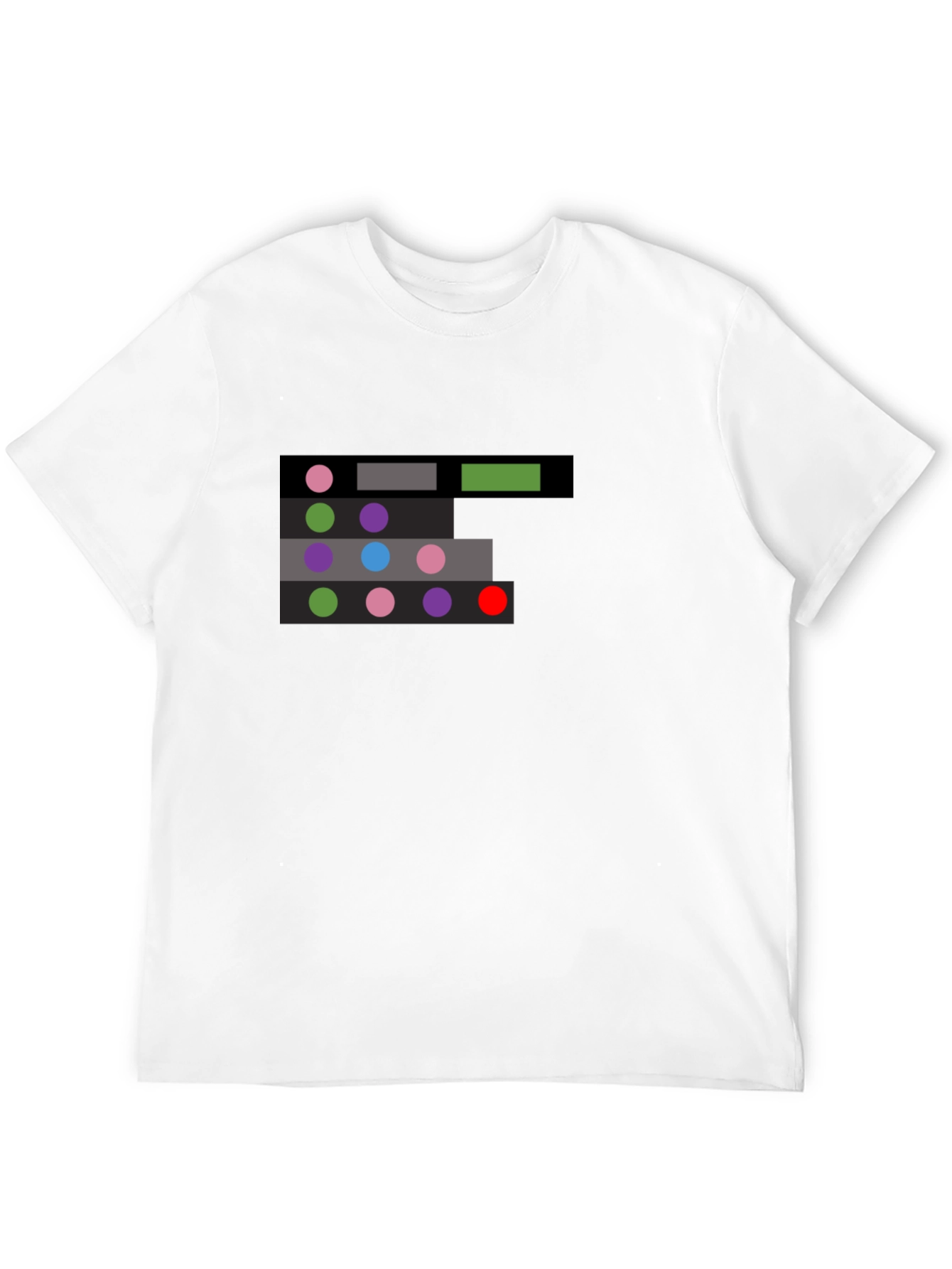 Abstract Color Palette Graphic T-Shirt