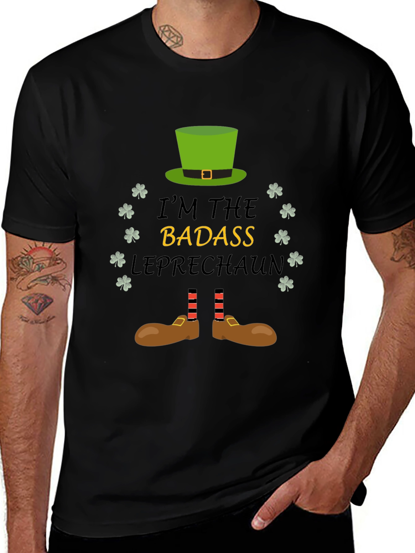 Badass Leprechaun Graphic Tee - St. Patricks Day