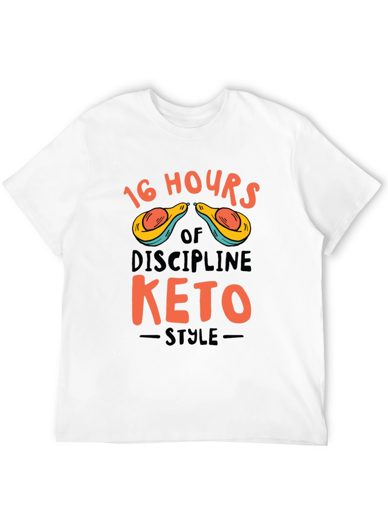 16 Hours Keto Style Graphic Tee - Black