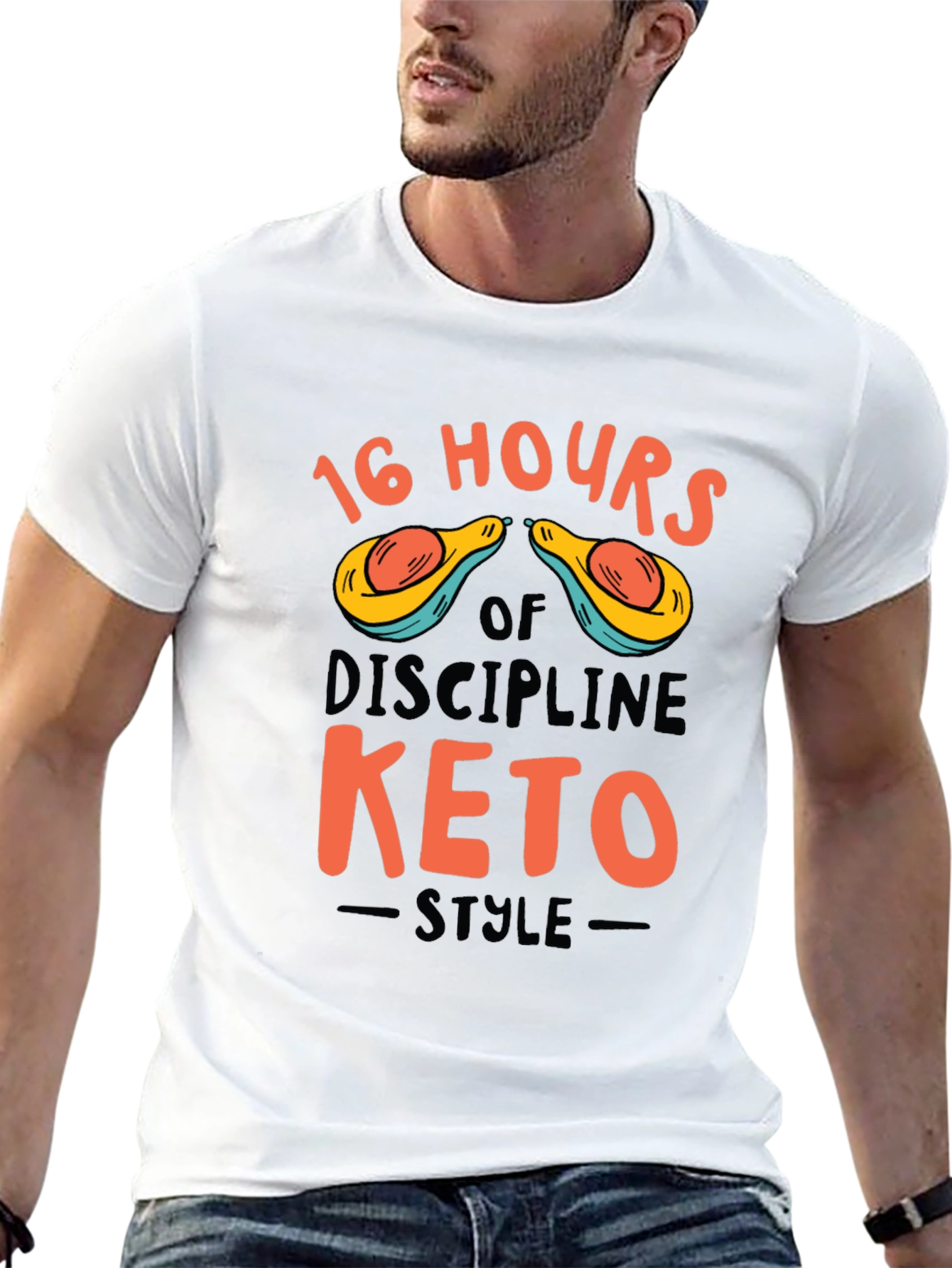 16 Hours Keto Style Graphic Tee - Black