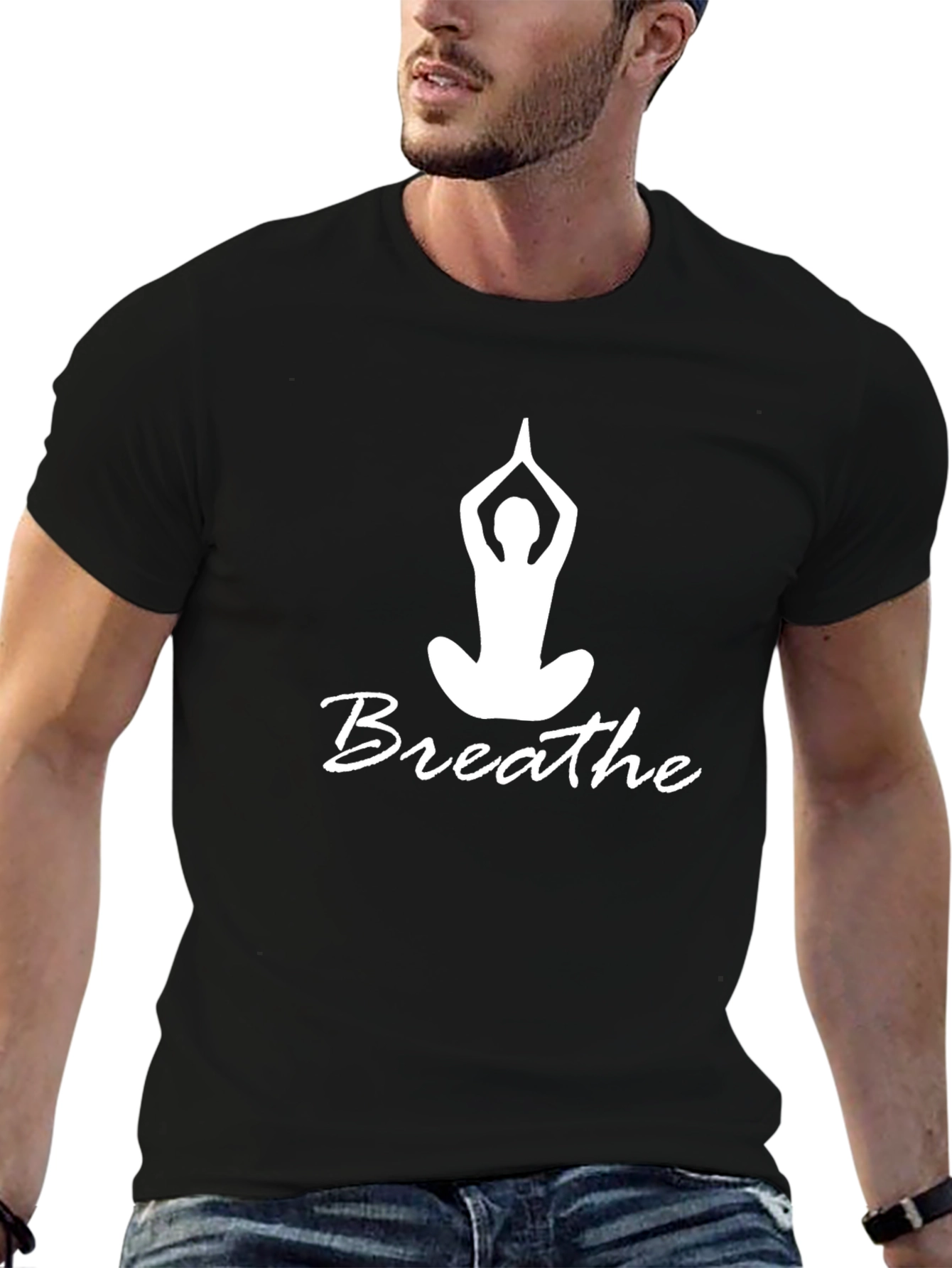 Breathe Yoga Black T-Shirt