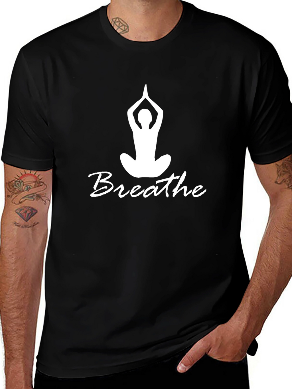 Breathe Yoga Black T-Shirt