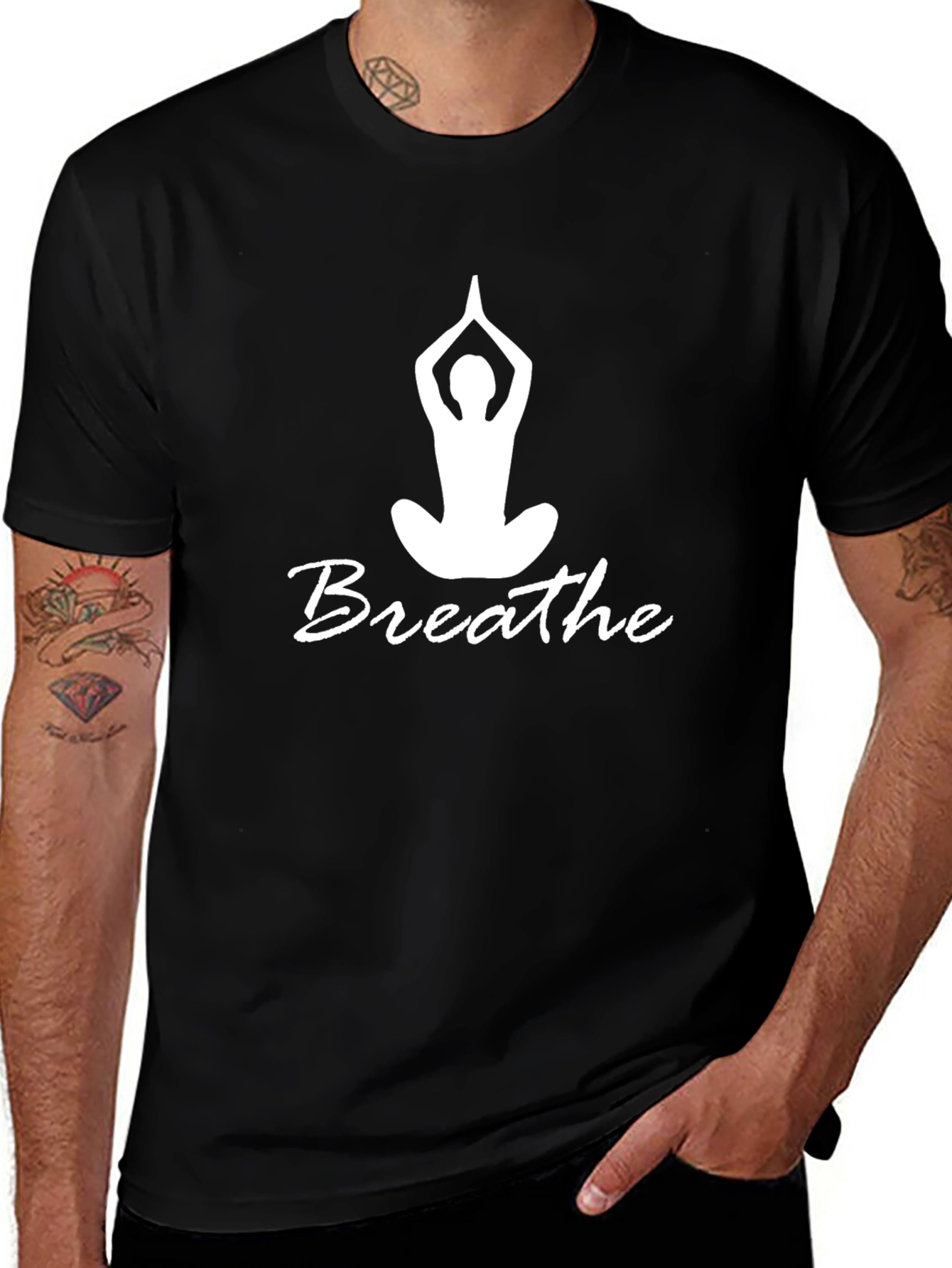 Breathe Yoga Black T-Shirt