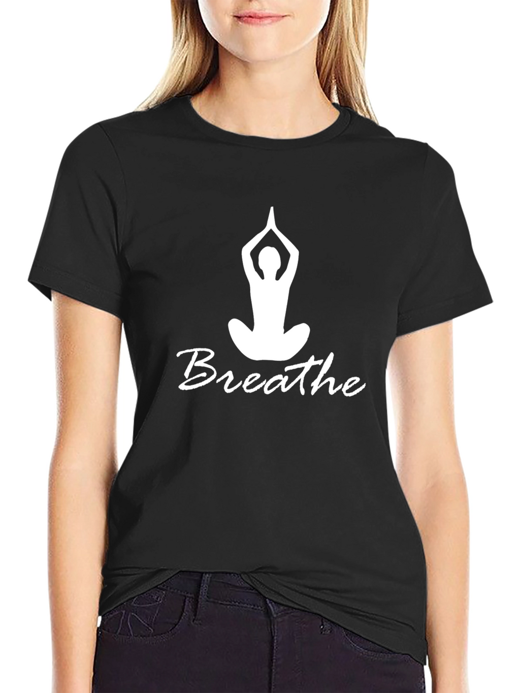 Breathe Yoga Black T-Shirt