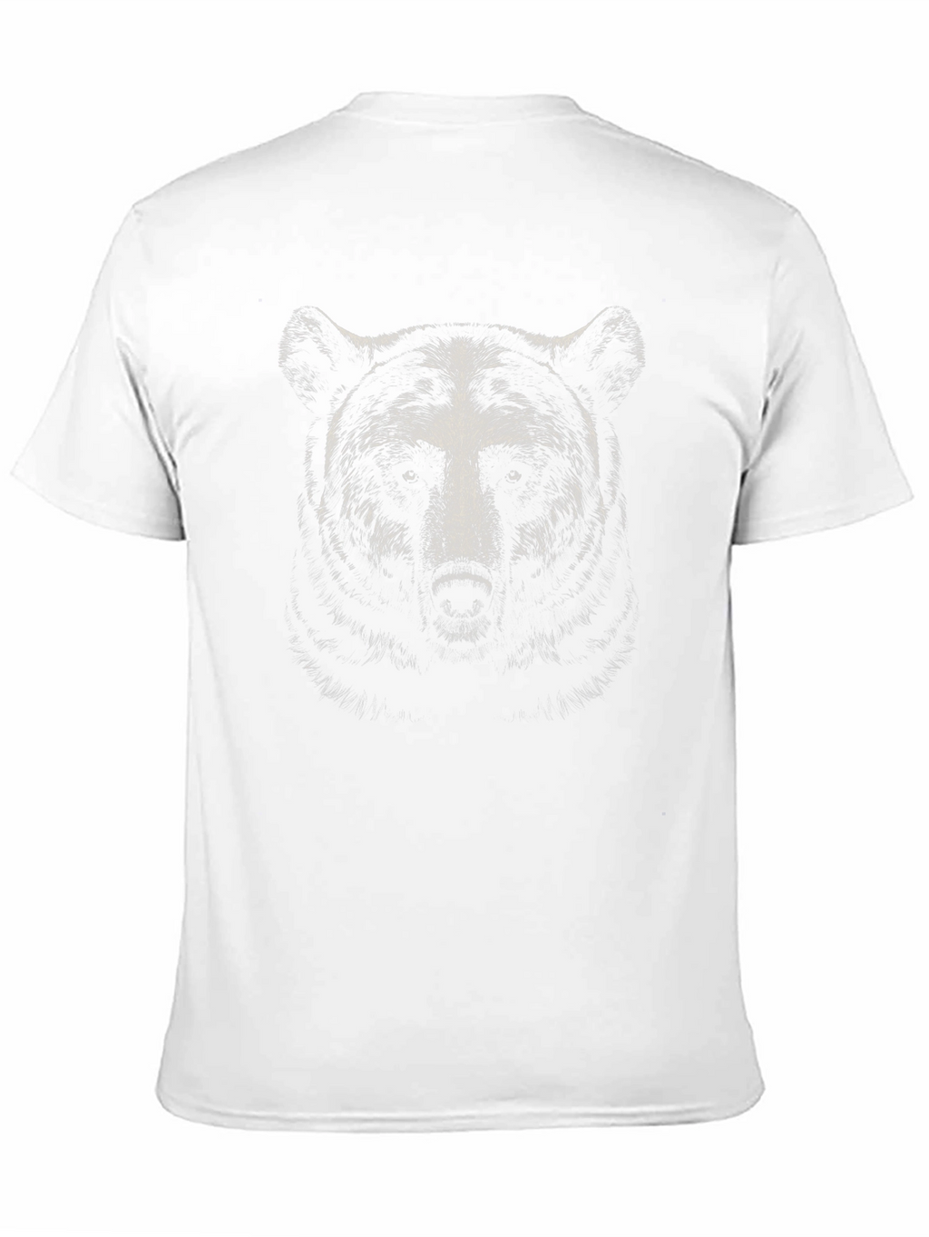 Bear Face Graphic Print T-Shirt