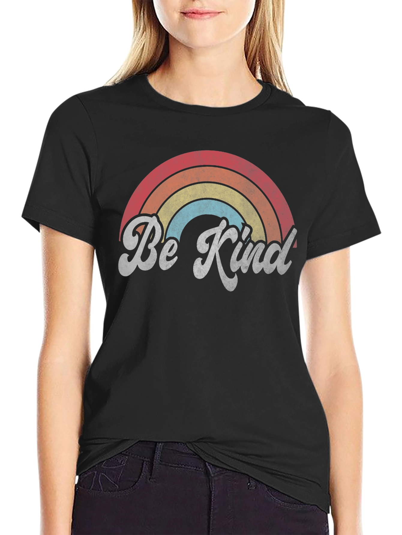 Be Kind Rainbow Graphic Tee