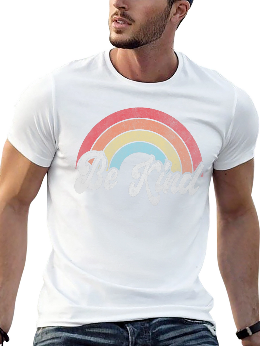 Be Kind Rainbow Graphic Tee