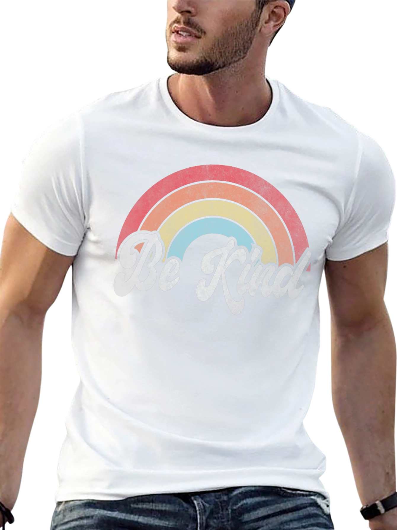 Be Kind Rainbow Graphic Tee