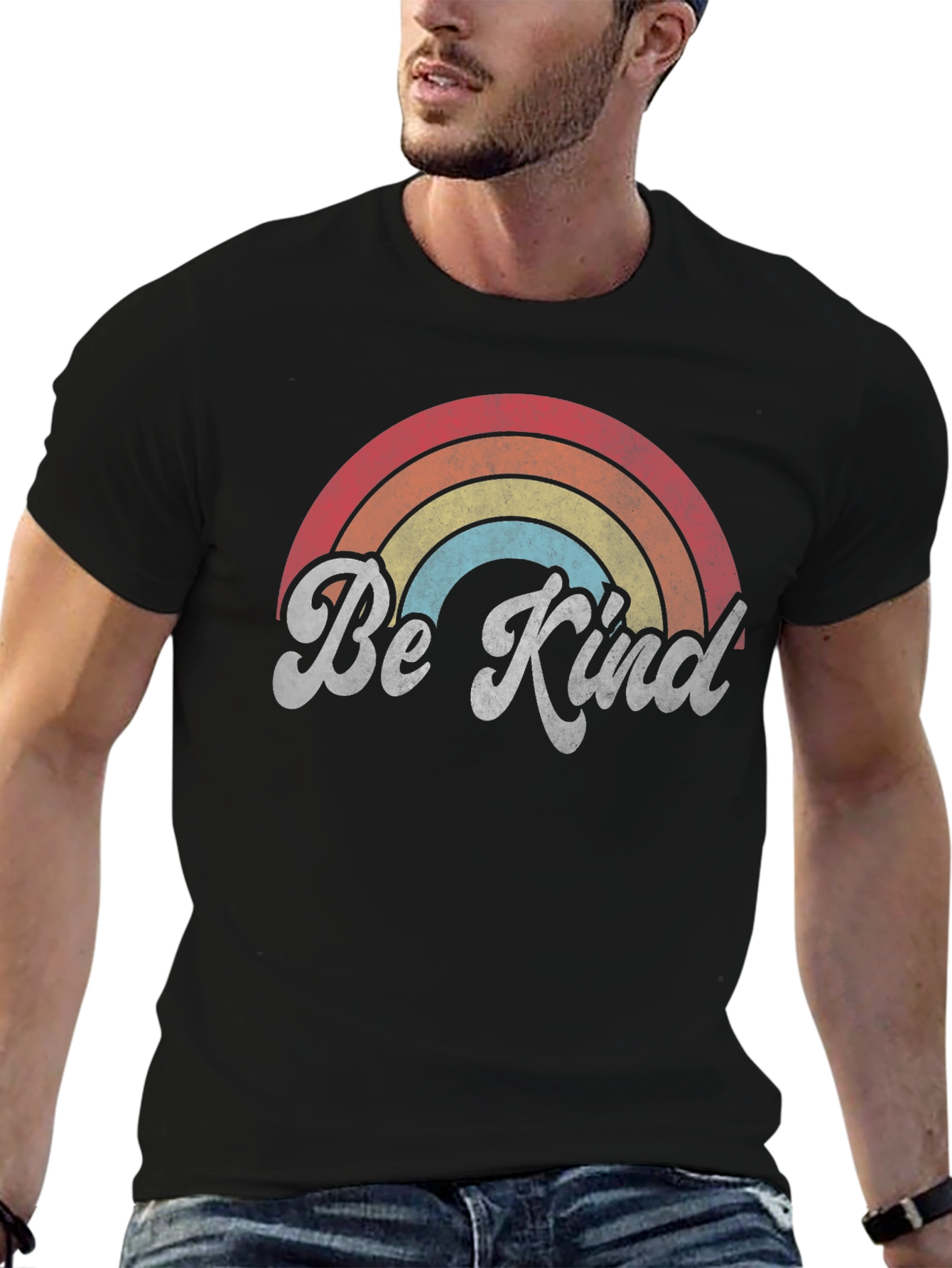Be Kind Rainbow Graphic Tee