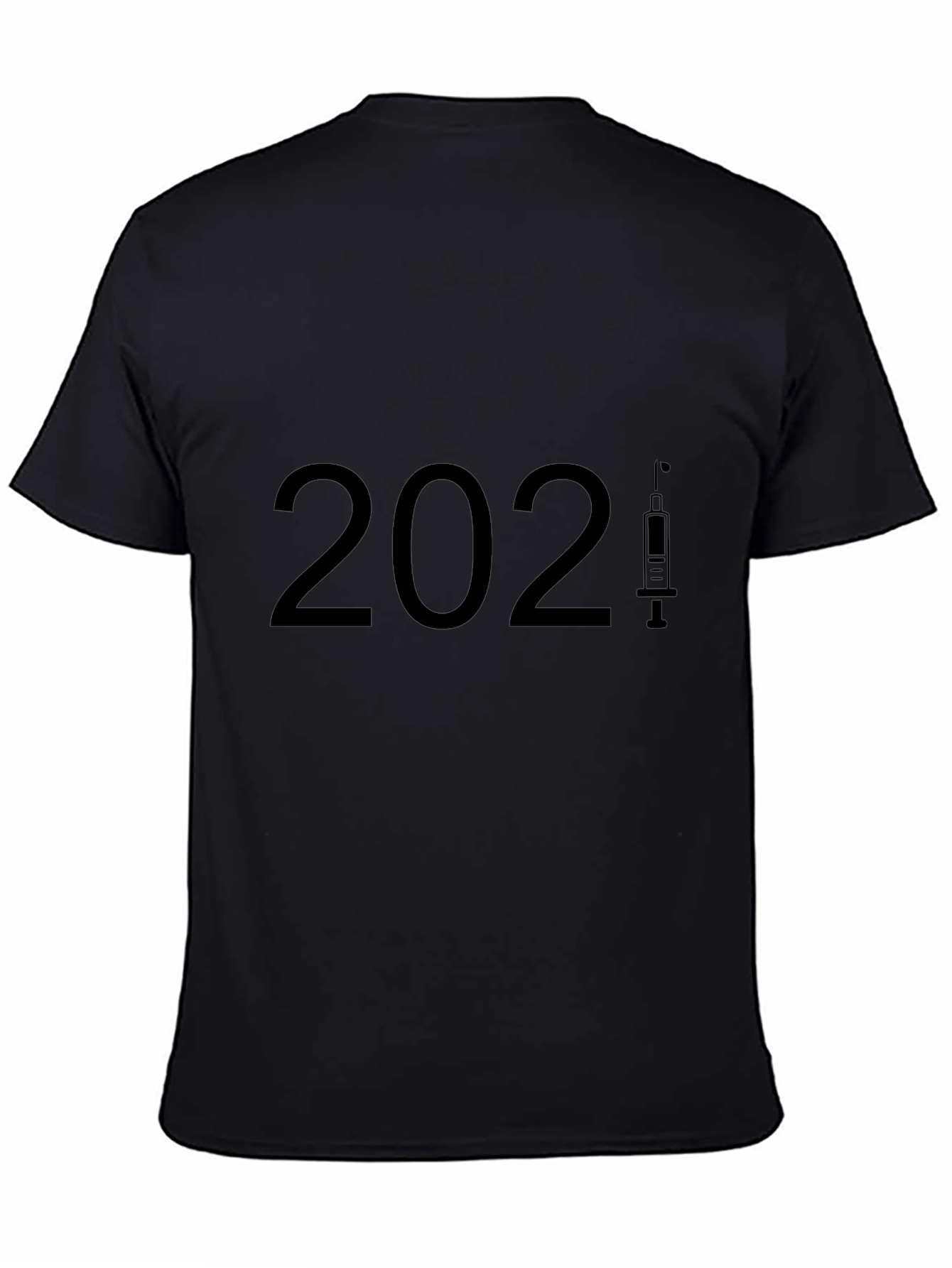 2021 Vaccine Black T-Shirt