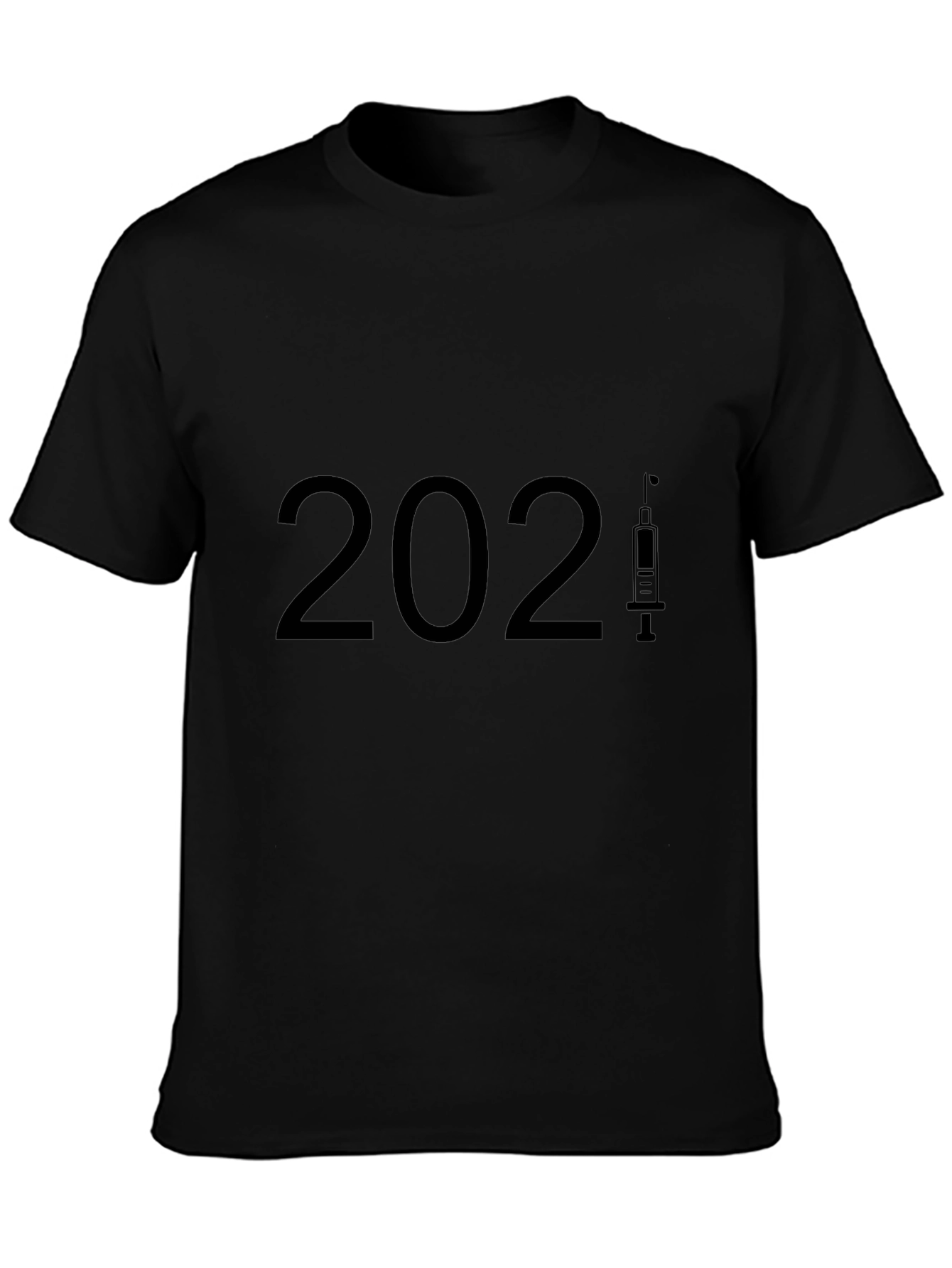 2021 Vaccine Black T-Shirt