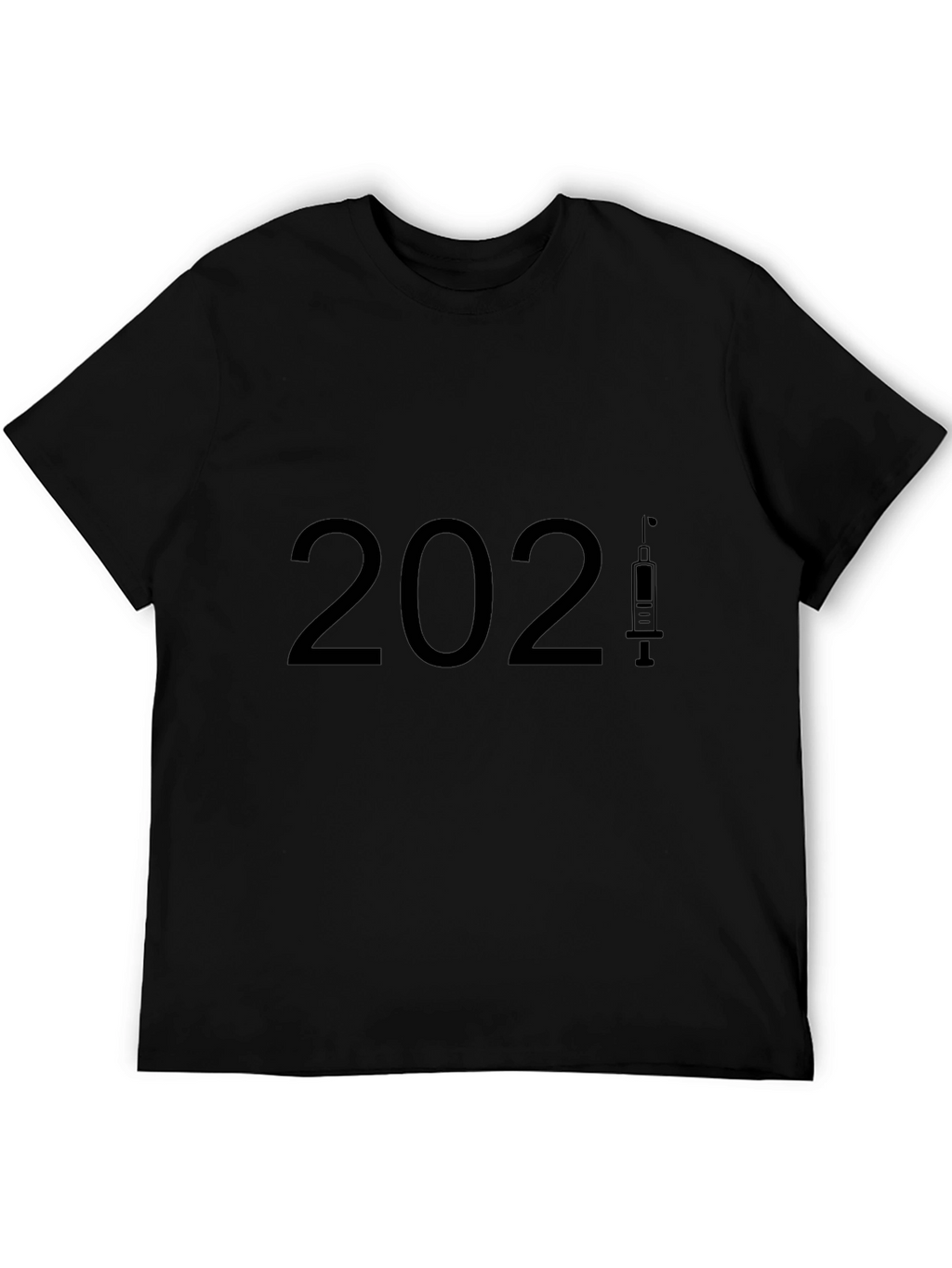 2021 Vaccine Black T-Shirt